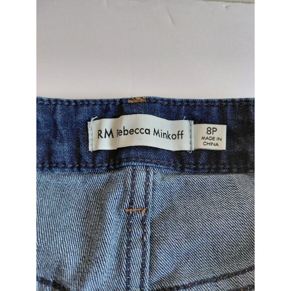 Rebecca Minkoff Size 8P Dark Wash Straight Leg Denim Jeans - Picture 4 of 7